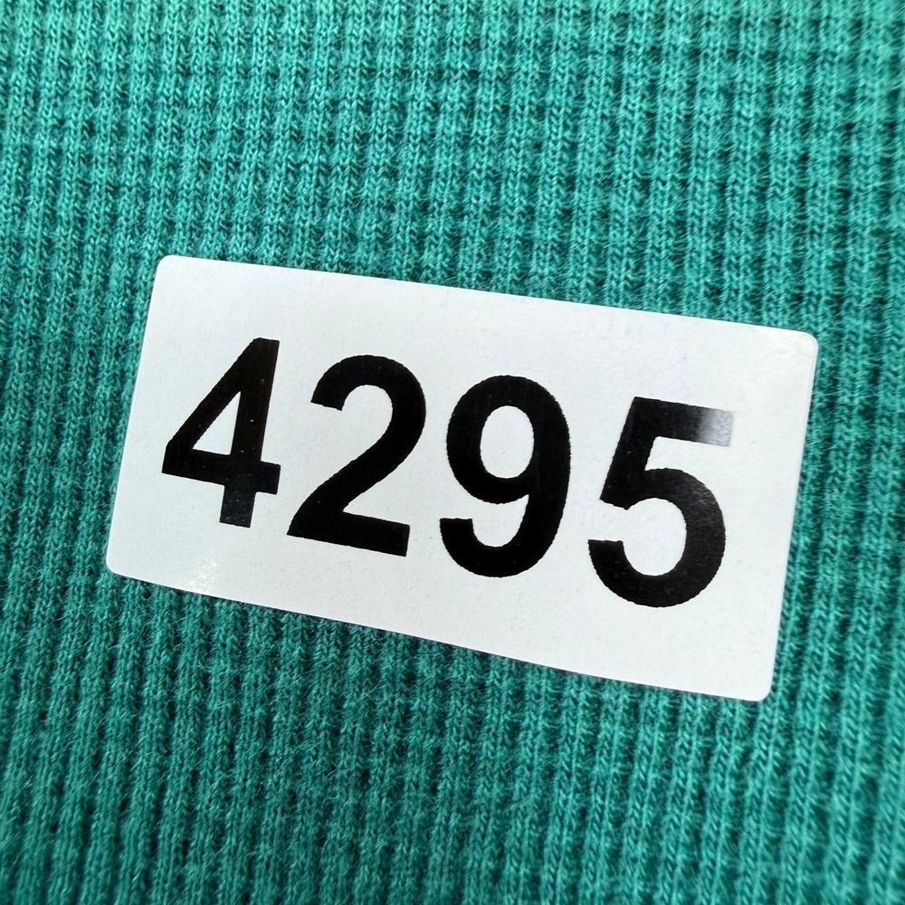 Lands End Mens XL/T Teal Green Waffle Knit Long Sleeve Henley Shirt 46 48 Tall - Picture 11 of 11